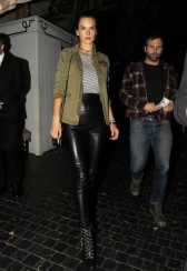 Alessandra Ambrosio - Leather Pants